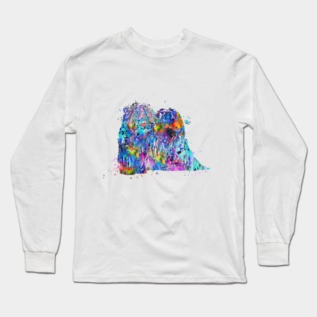 Hungarian Puli Long Sleeve T-Shirt by RosaliArt